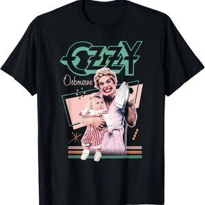 Ozzy Osbourne Vintage Mum T-Shirt Retro Rock Graphic Tee Classic Ozzy Fan 17